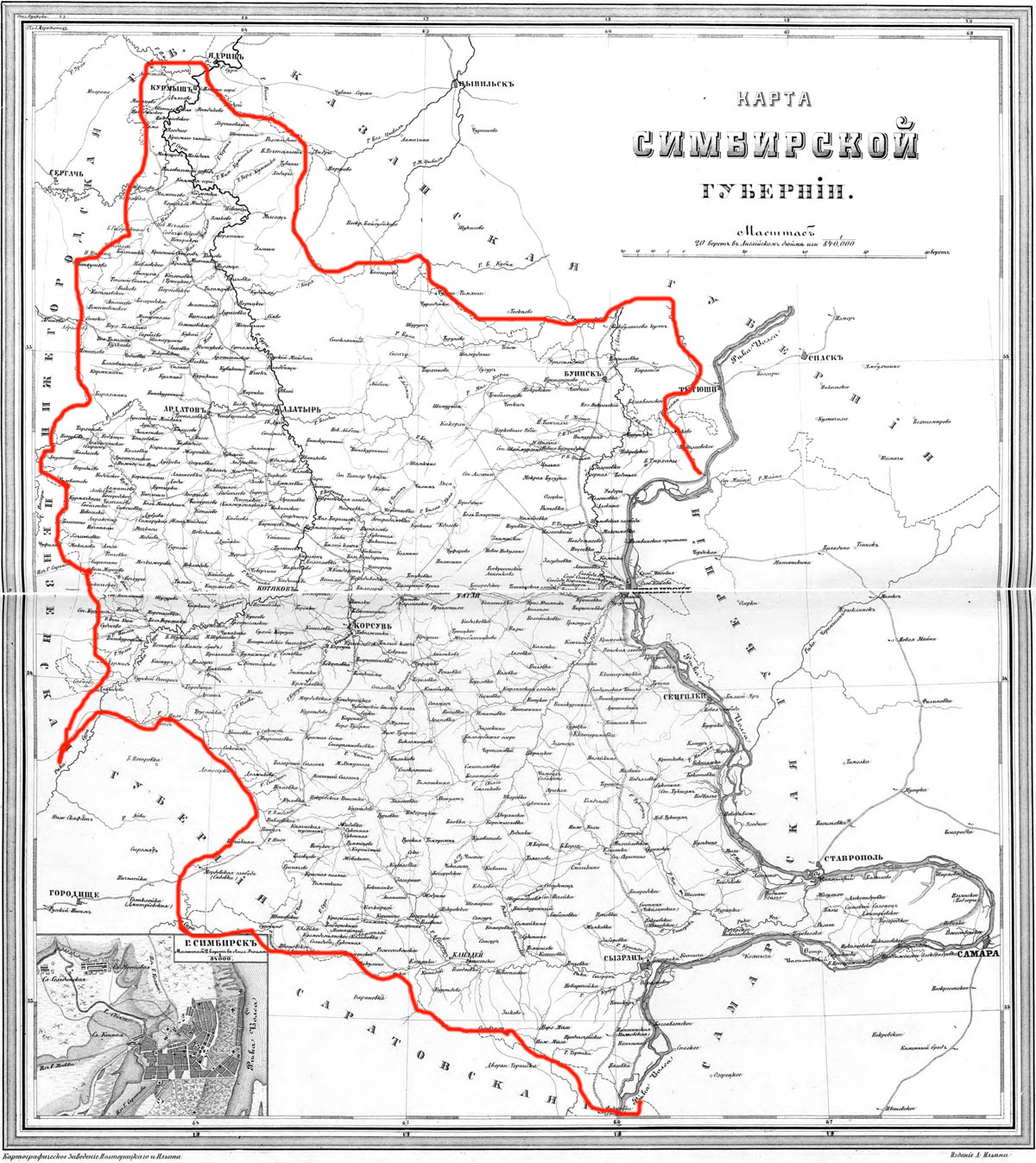 СТАРЫЕ КАРТЫ ПОВОЛЖЬЯ